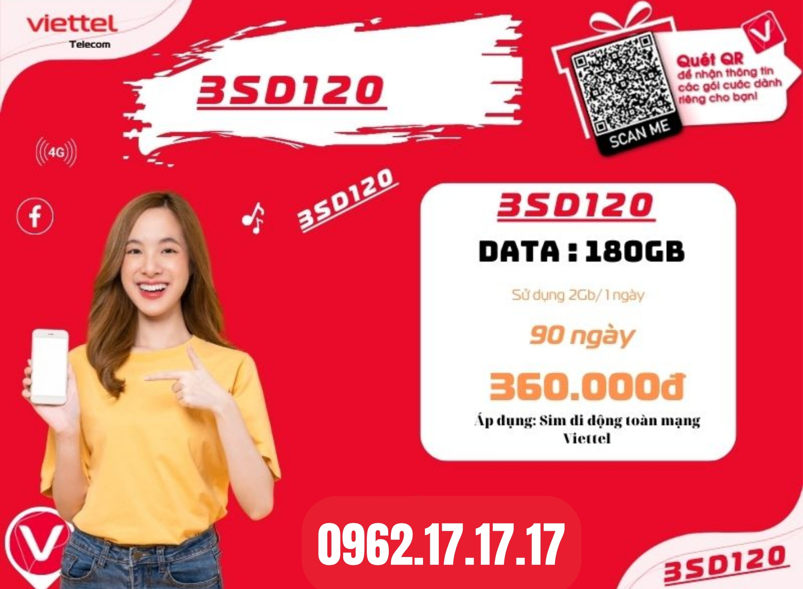 đăng ký gói 3SD120