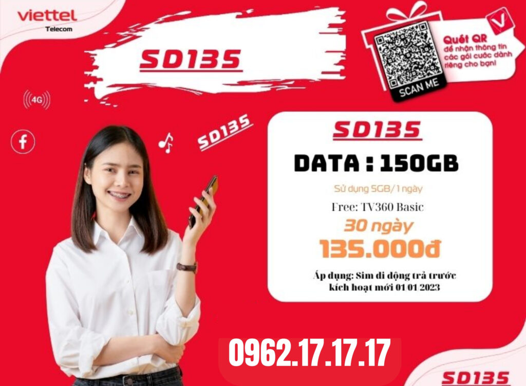 gói cước 3SD135
