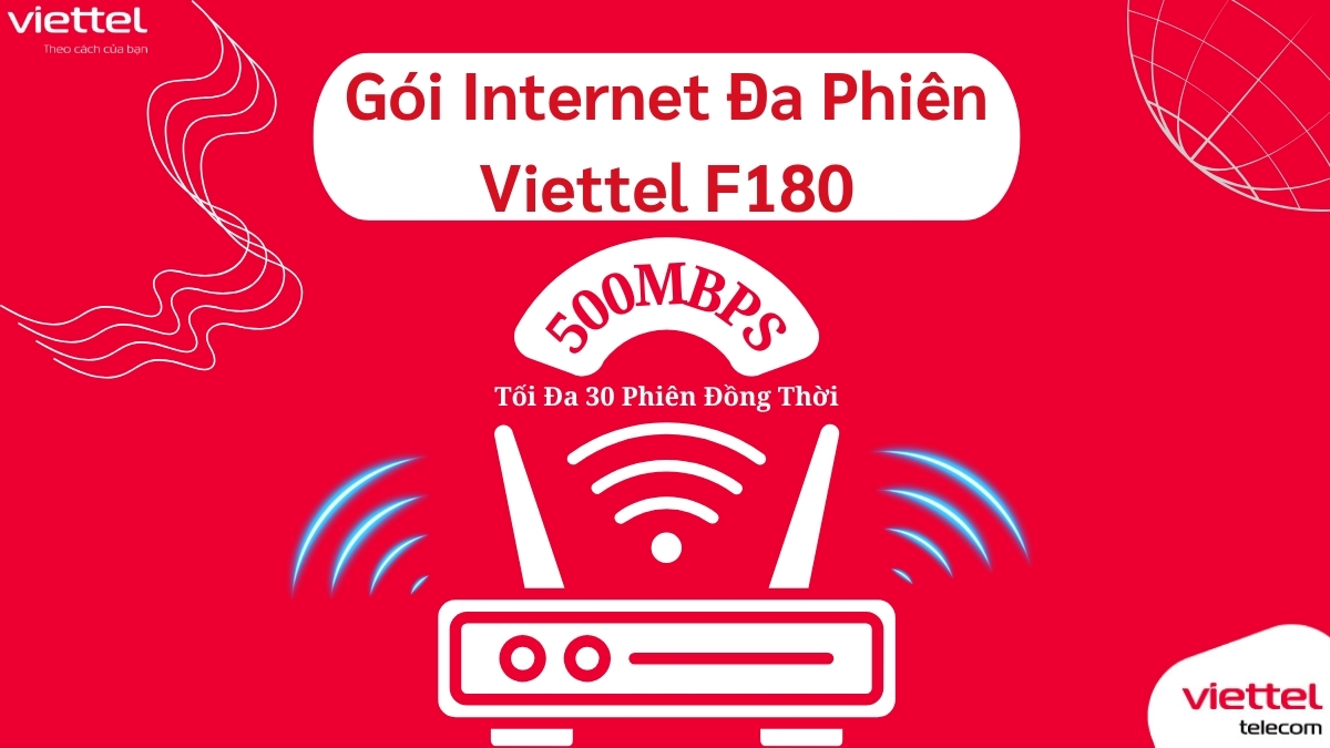 Gói Internet Đa Phiên Viettel F180