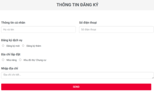 Nhập thông tin đăng ký