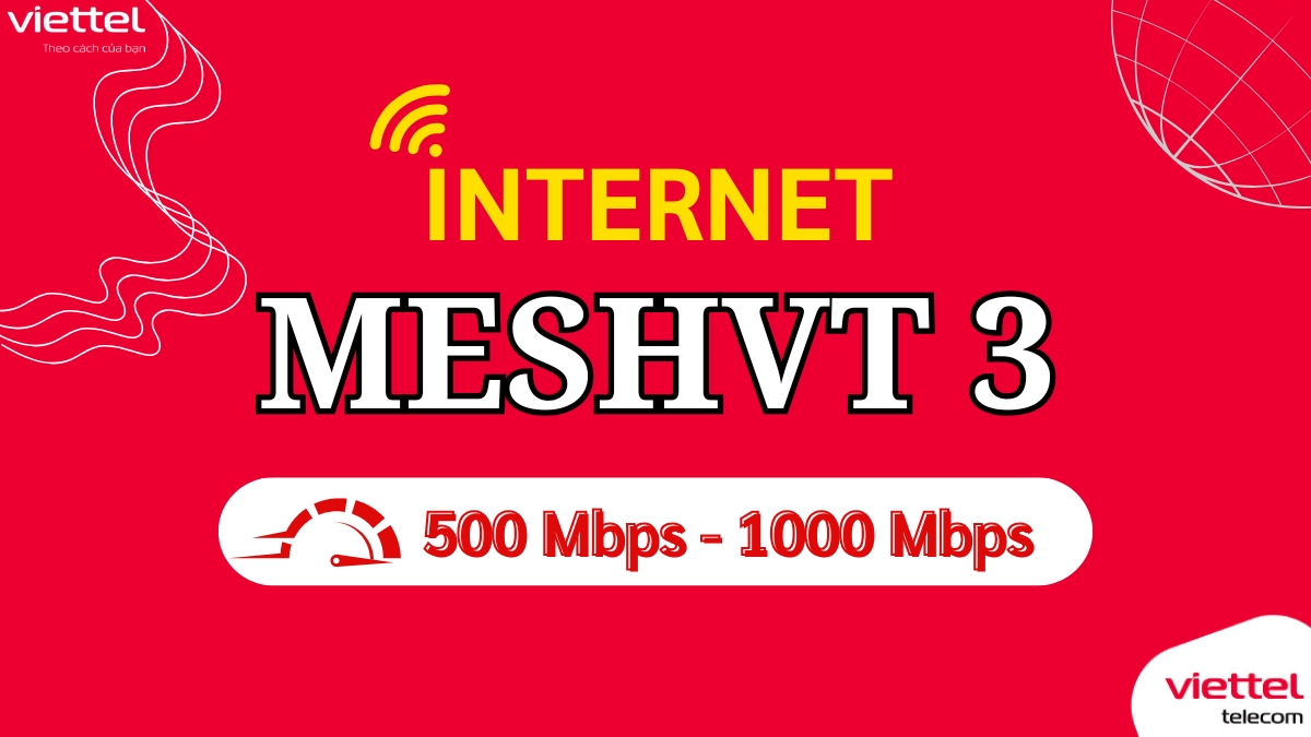 Gói Cước Internet Viettel MeshVT3