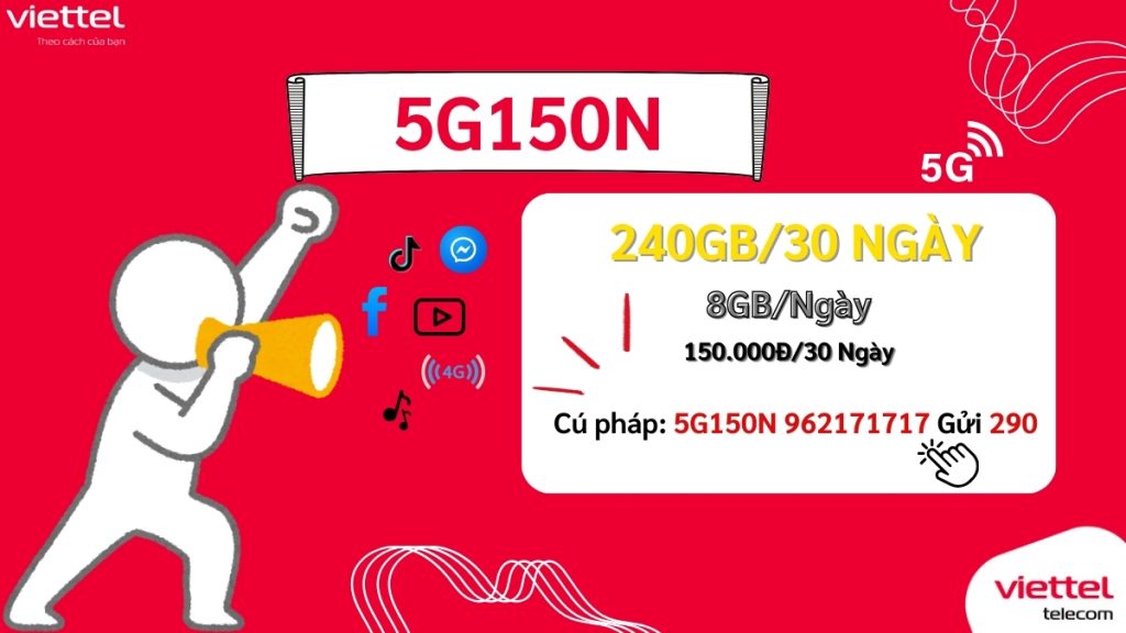 Gói Viettel 5G150N