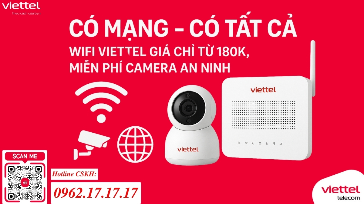Wifi Viettel Giá Rẻ Từ 180K
