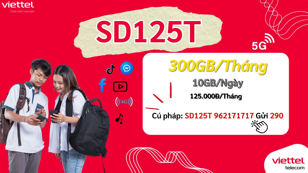  Gói SD125T Viettel