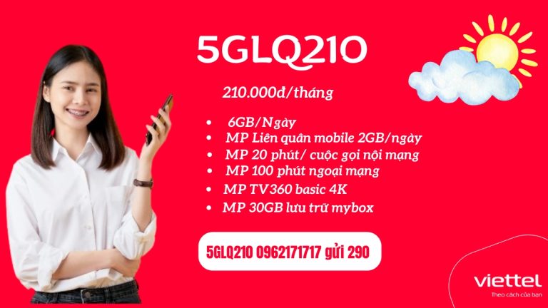 Gói cước 5GLQ210 Viettel
