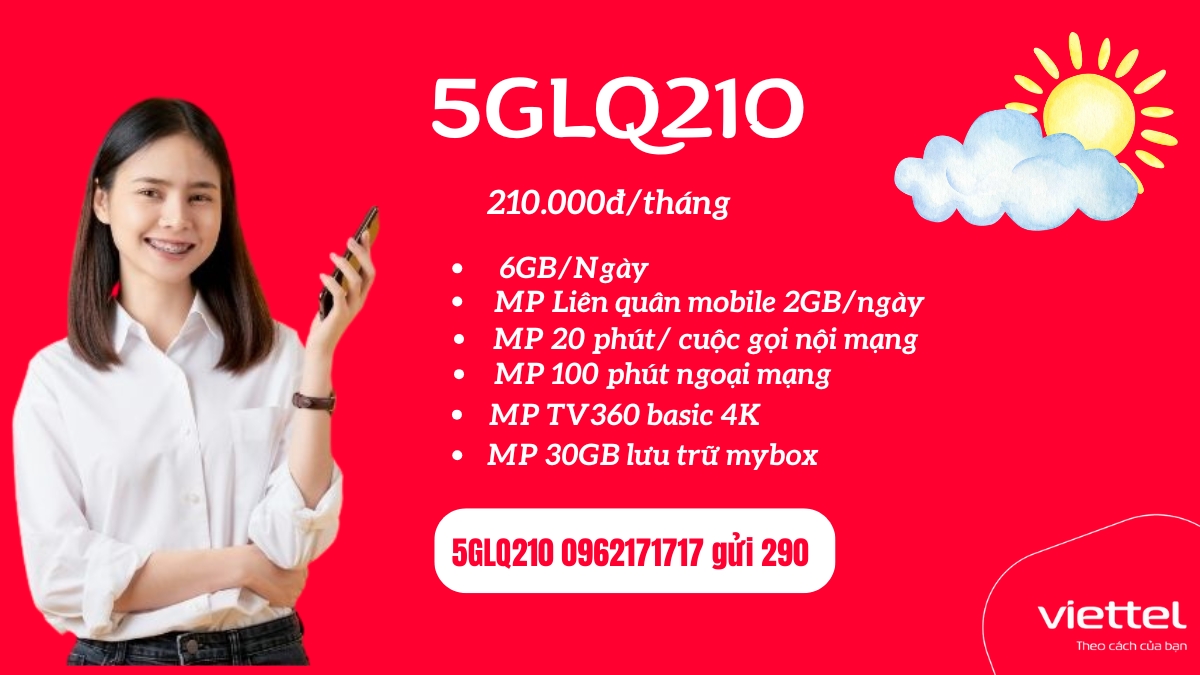 Gói cước 5GLQ210 Viettel