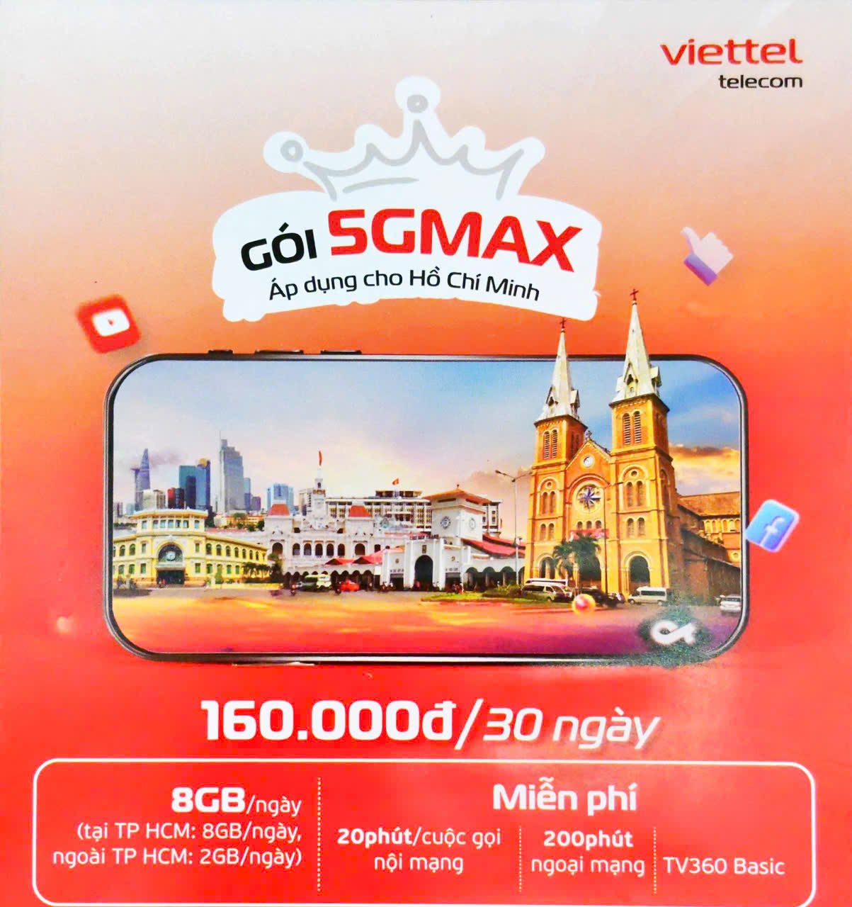 Gói cước 5GMAX Viettel