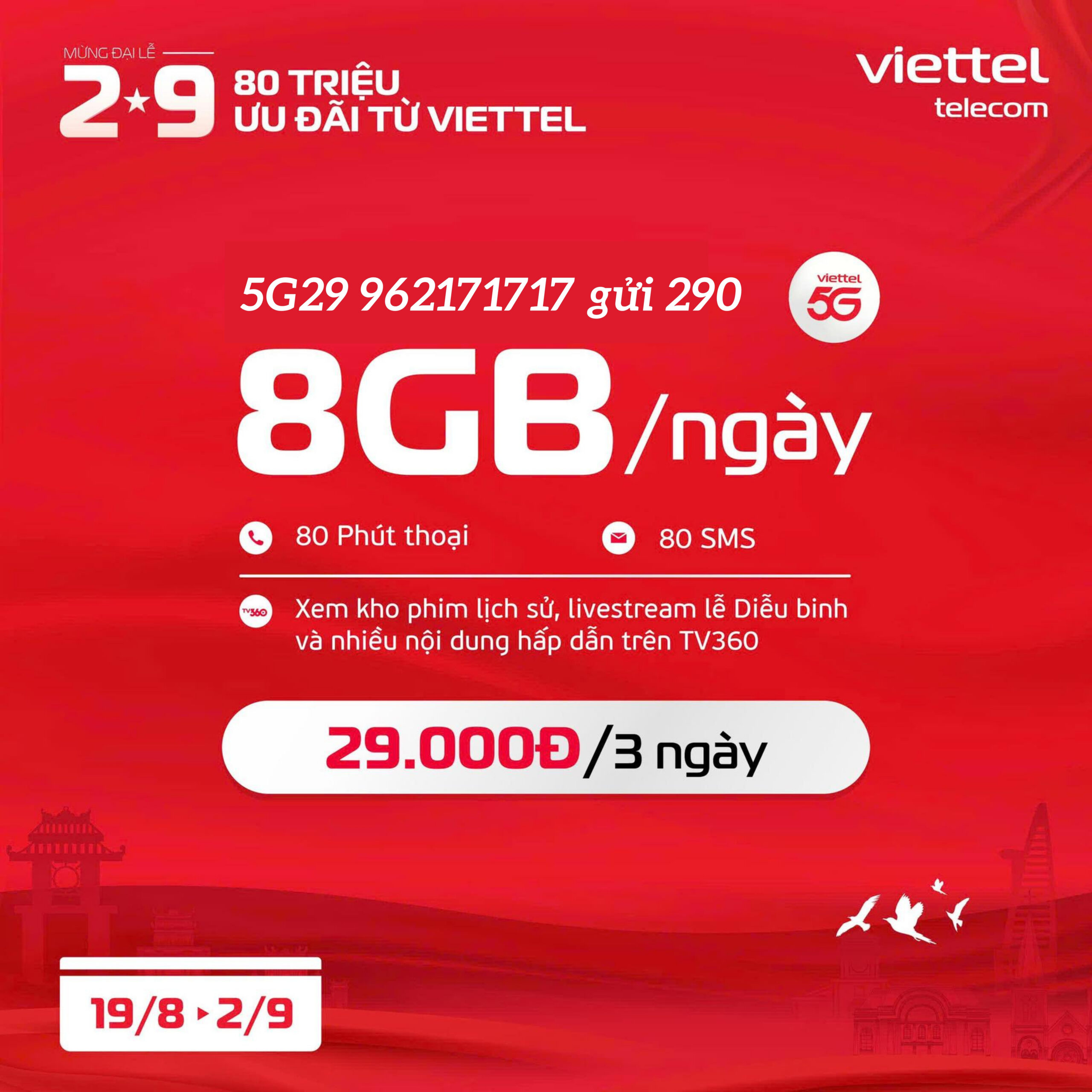 Gói Combo 5G29 Viettel