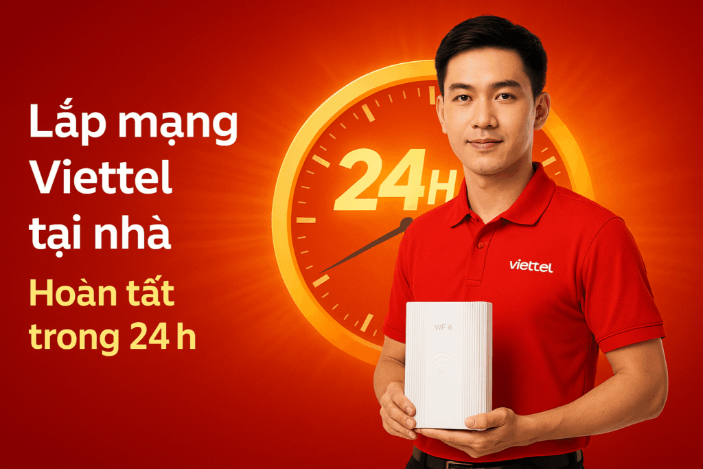 Quy Trình 4 Bước Lắp Mạng Viettel Tại Nhà – Nhanh Chóng & Chuyên Nghiệp 2025