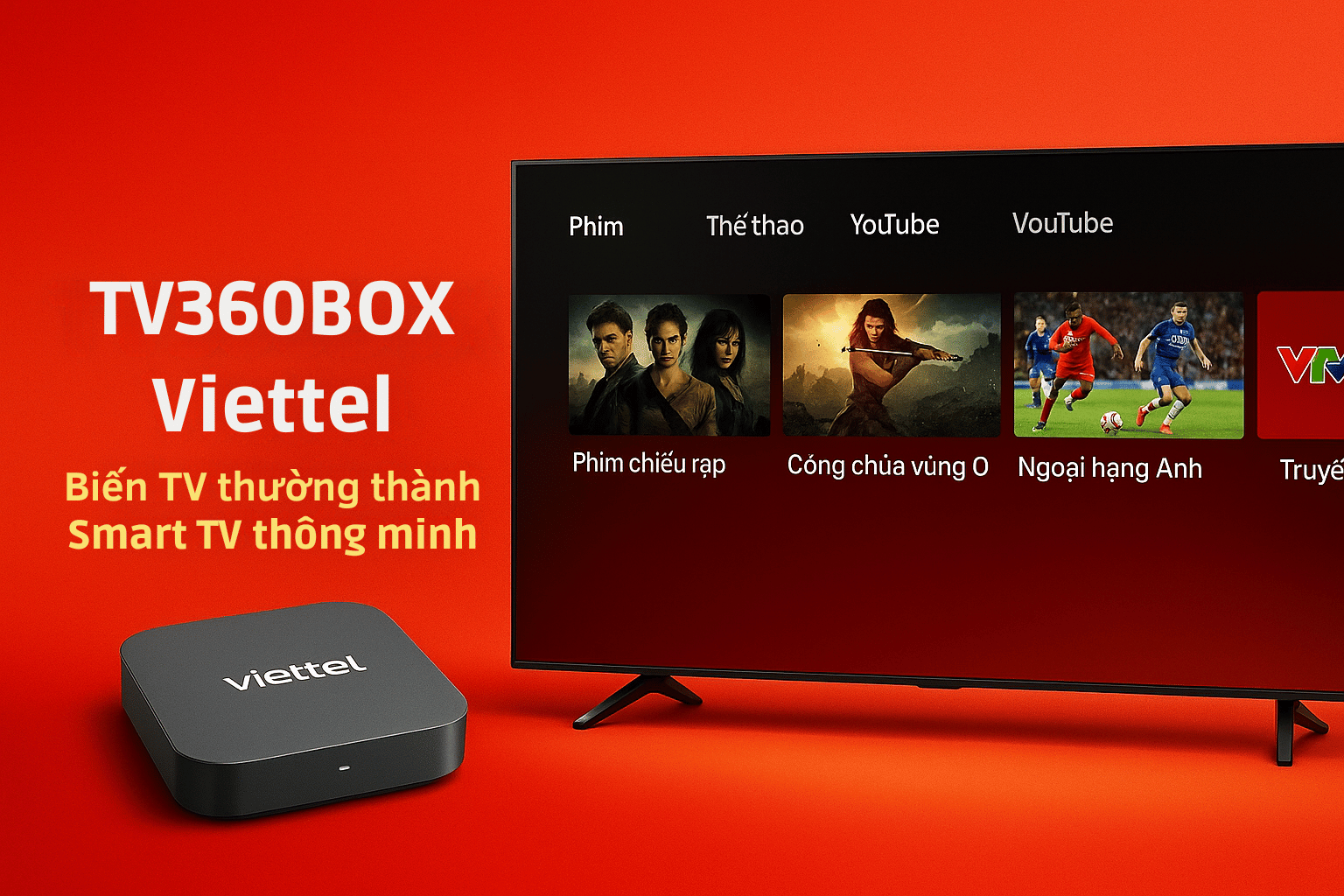 Giới Thiệu Đầu Thu Android TV360BOX Viettel – Tính Năng & Cách Sử Dụng