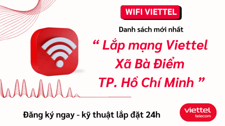Lắp mạng Viettel Xã Bà Điểm
