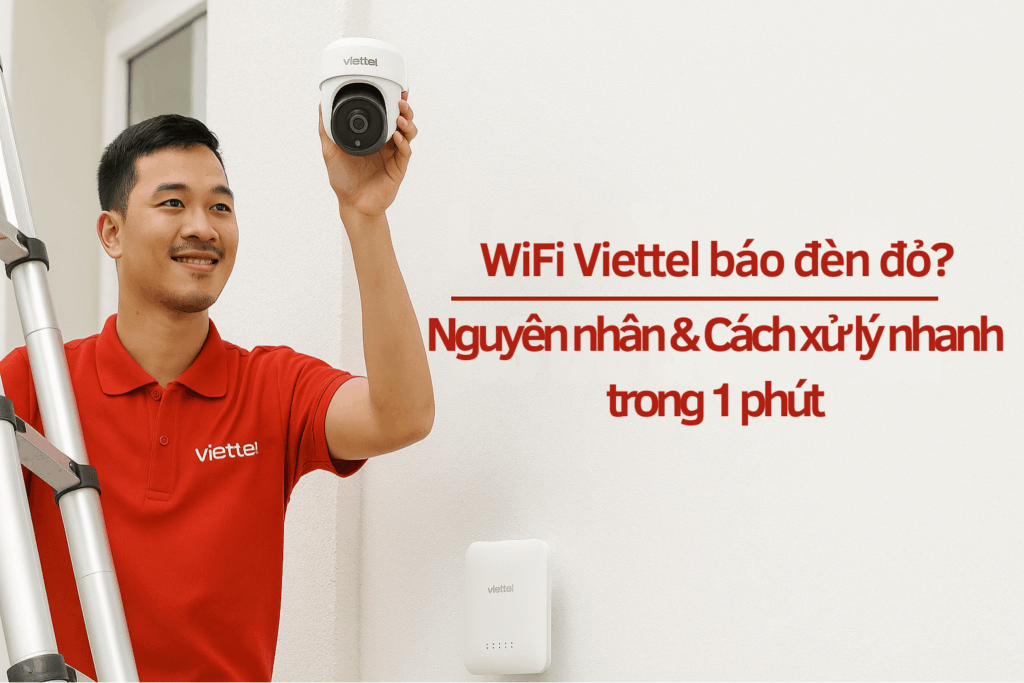 Modem WiFi Viettel báo đèn đỏ? Nguyên nhân & Cách xử lý chuẩn nhất 2025