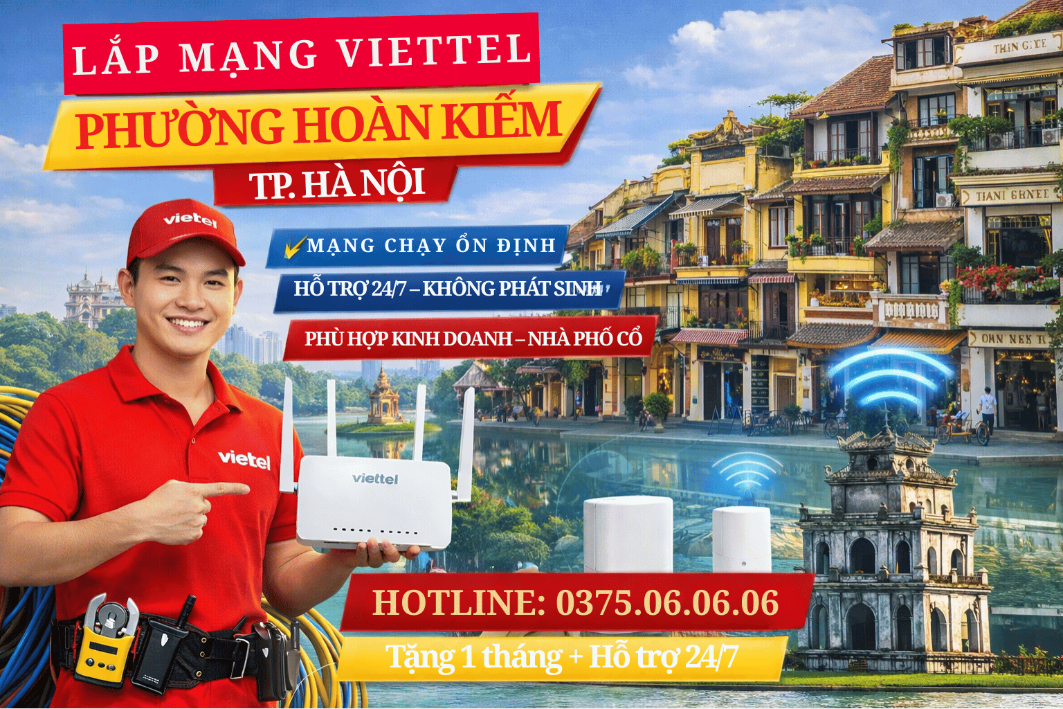 Lắp Mạng Viettel Phường Hoàn Kiếm – Giải Pháp Internet Ổn Định Cho Khu Vực Trung Tâm