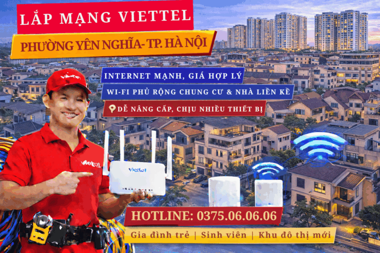 Lắp mạng Viettel Phường Yên Nghĩa