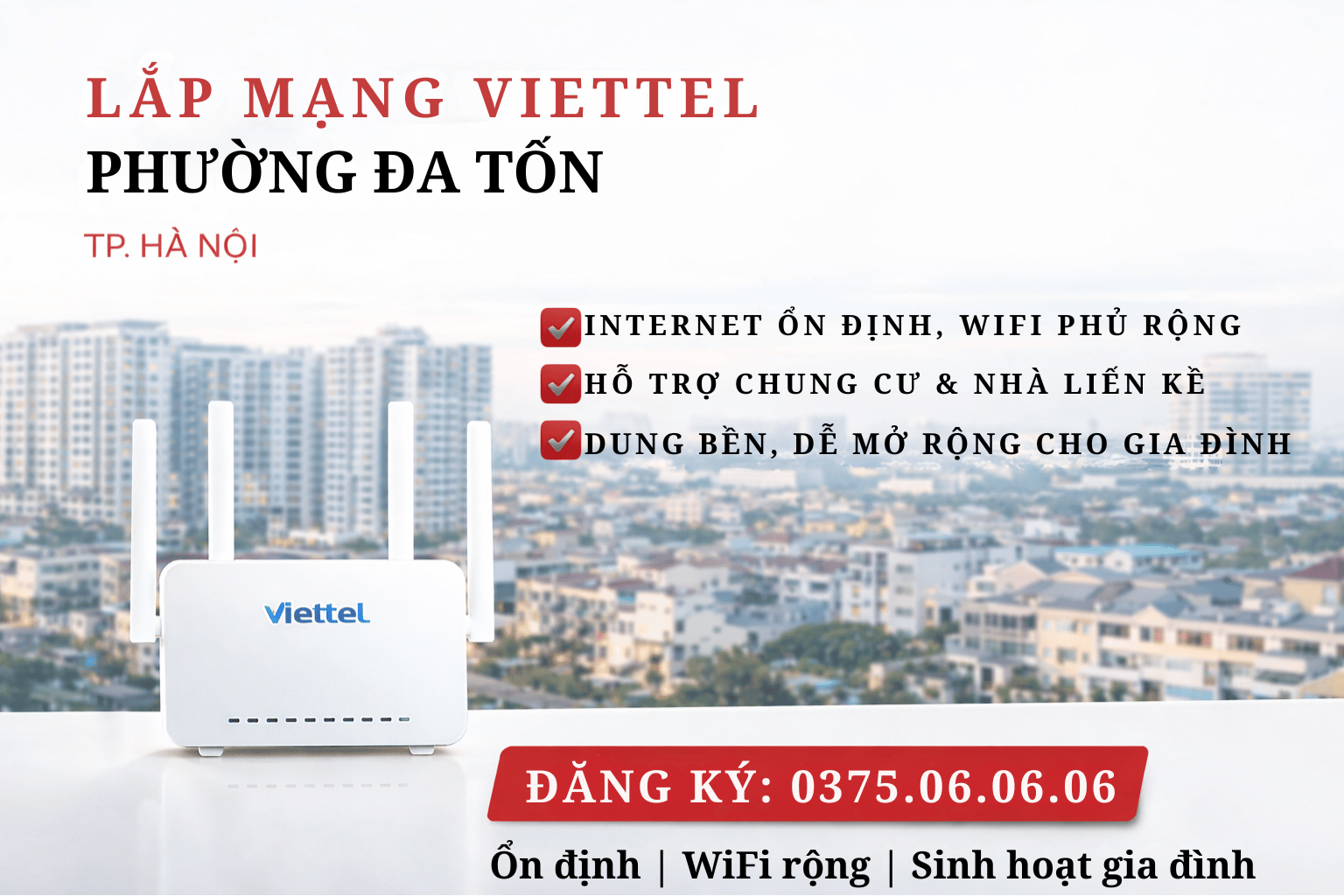 Lắp Mạng Viettel Phường Đa Tốn – Internet Ổn Định Cho Khu Đô Thị Mới