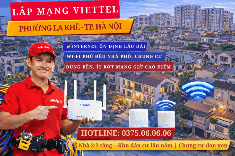 Lắp Mạng Viettel Phường La Khê