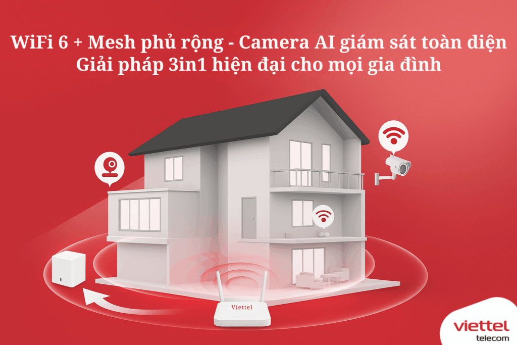 Gói MESHCB1_H Viettel – Combo Hiện Đại Hóa Ngôi Nhà Chỉ 255.000đ/Tháng