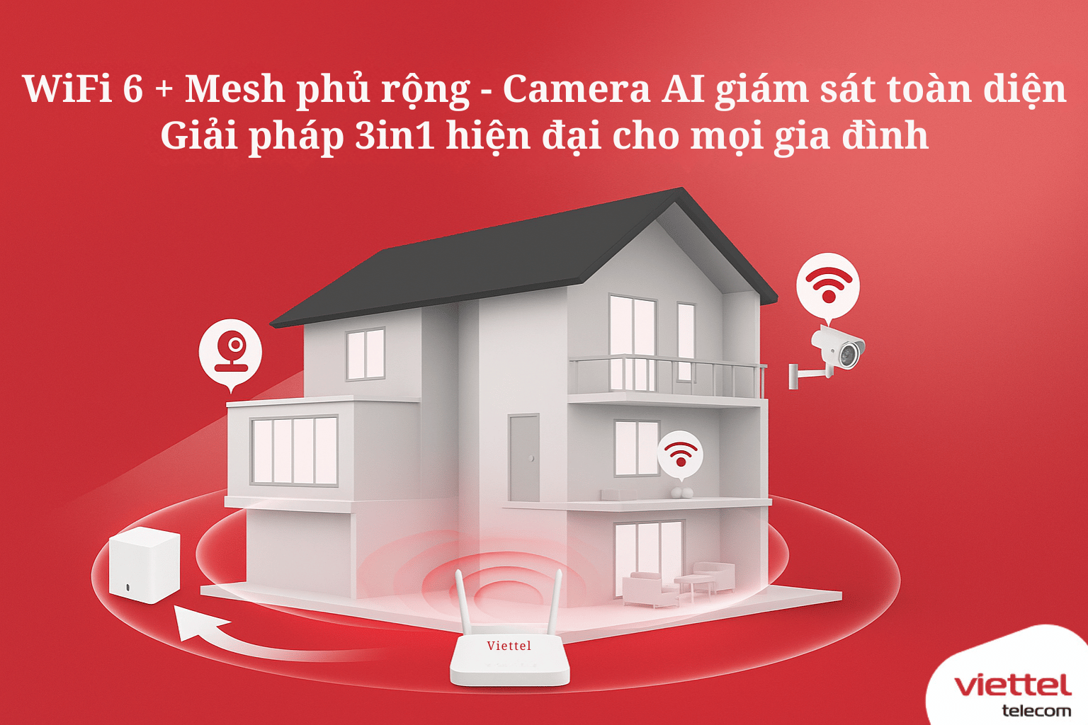 Gói MESHCB1_H Viettel – Combo Hiện Đại Hóa Ngôi Nhà Chỉ 255.000đ/Tháng