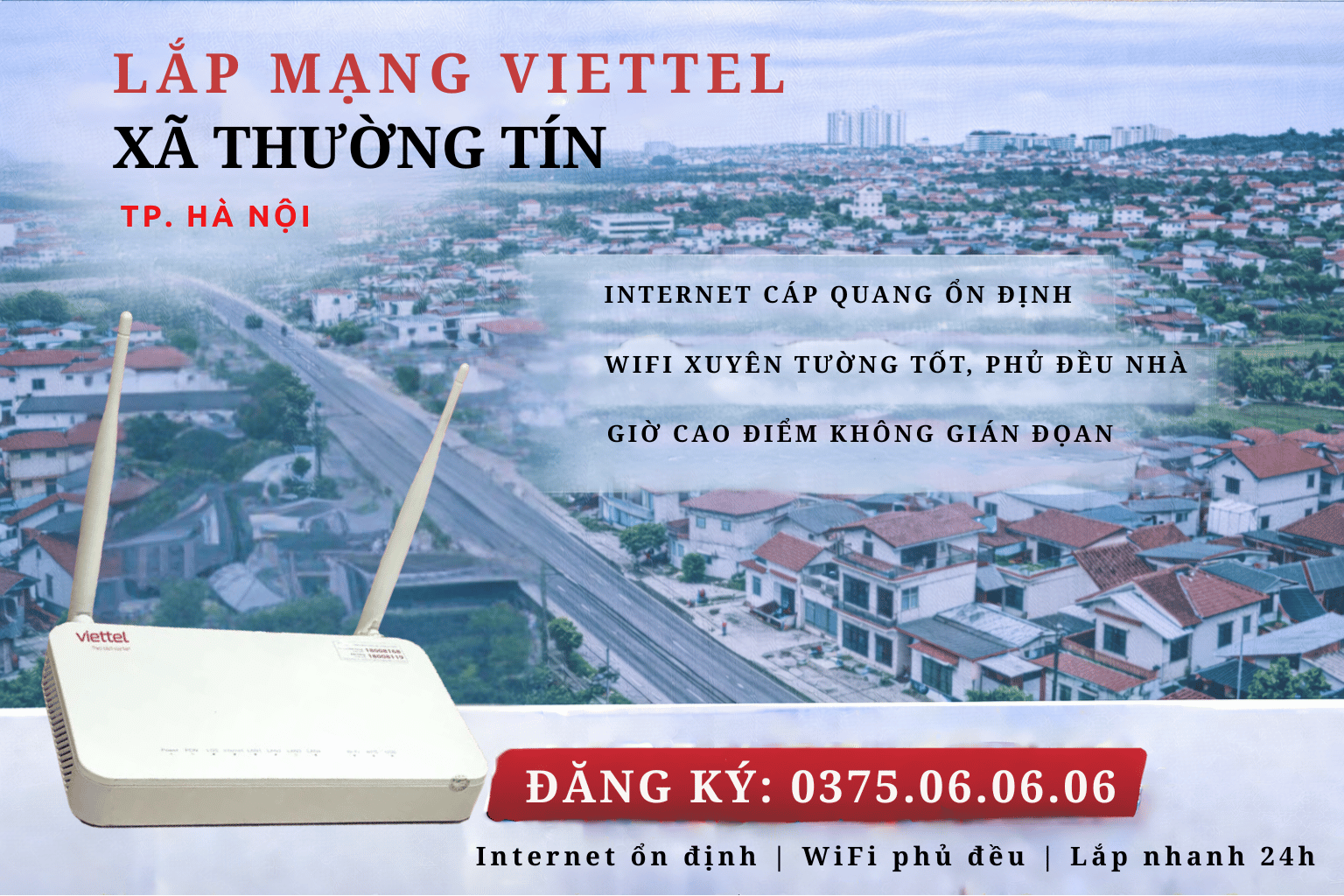 Lắp Mạng Viettel Xã Thường Tín – Internet Cáp Quang Ổn Định, Phục Vụ Mọi Nhu Cầu