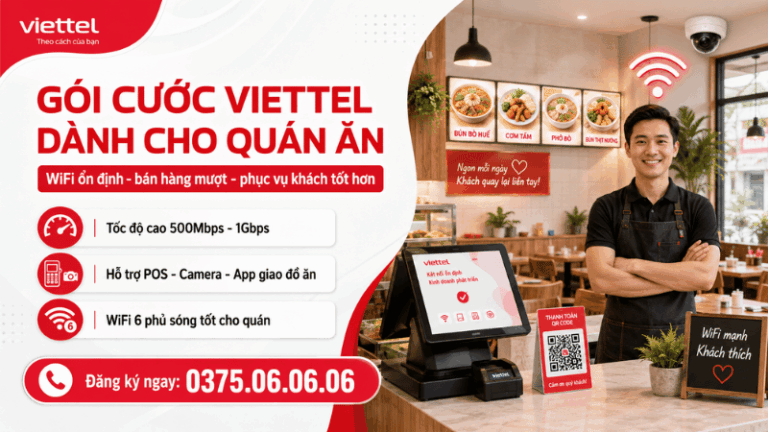 Gói Cước Viettel Dành Cho Quán Ăn