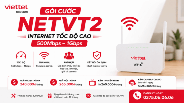 Gói NETVT2 Viettel