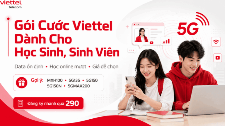 Gợi Ý Gói Cước Viettel Dành Cho Học Sinh, Sinh Viên